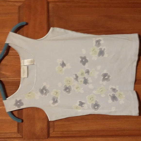 Liz Claiborne woman's size SP cotton tank with satin trim - Picture 1 of 8